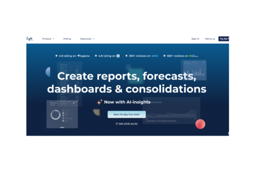 Home page of Syft Analytics