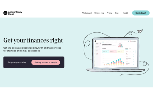 Dashboard of Accountancy Cloud