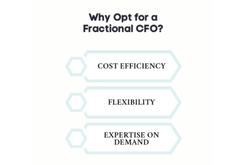 An infographic on why opt for a fractional CFO