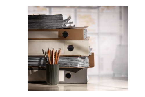 A pile of documents