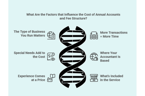 What Are the Factors that Influence the Cost of Annual Accounts and Fee Structure Infographic