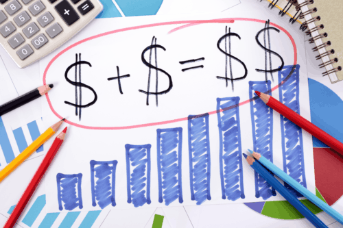Illustration of cash flow forecasting